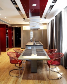 Фото интерьера столовой квартиры в стиле минимализм