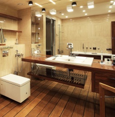 Фото интерьера санузла квартиры в стиле минимализм