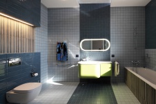 Фото интерьера санузла дома в стиле минимализм