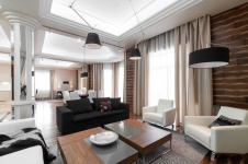 Фото интерьера гостиной небольшого дома в современном стиле