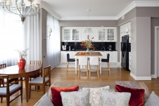 Фото интерьера кухни квартиры в стиле фьюжн