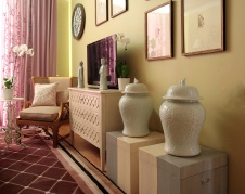 Фото интерьера спальни квартиры в стиле неоклассика