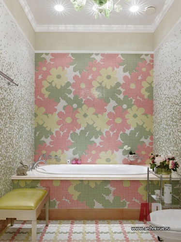 Фото интерьера ванной квартиры в стиле неоклассика