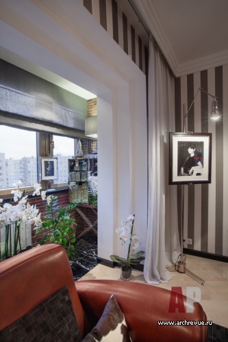 Фото интерьера лоджии квартиры в американском стиле