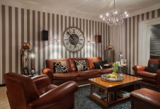 Фото интерьера зоны отдыха квартиры в стиле фьюжн