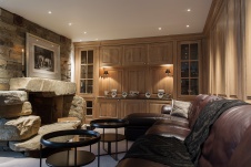 Фото интерьера зоны отдыха небольшого дома в эко стиле