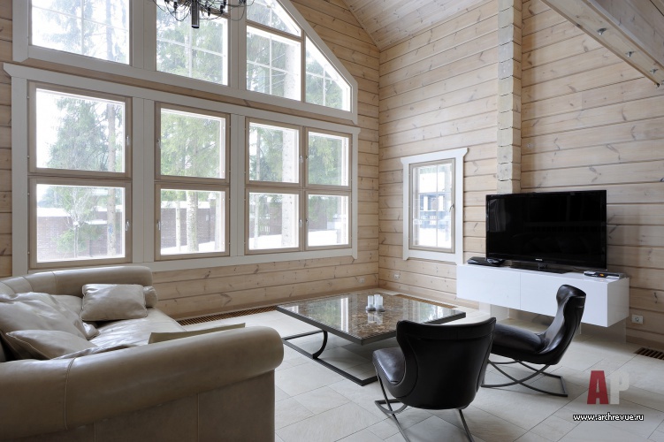 Фото интерьера гостиной небольшого дома в скандинавском стиле