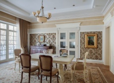 Фото интерьера столовой дома в стиле Прованс