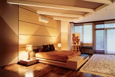 Фото интерьера спальни дома в современном стиле