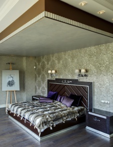 Фото интерьера спальни дома в современном стиле