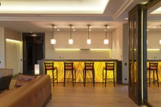 Фото интерьера столовой квартиры в эко стиле