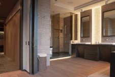 Фото интерьера санузла квартиры в эко стиле