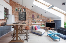 Фото интерьера гостиной небольшой квартиры в современном стиле