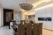 Фото интерьера столовой квартиры в современном стиле