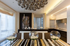 Фото интерьера столовой квартиры в современном стиле