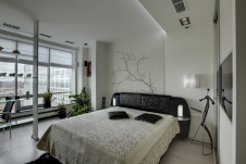 Фото интерьера спальни квартиры в стиле минимализм