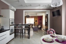 Фото интерьера гостиной небольшого дома в стиле фьюжн