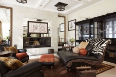 Фото интерьера гостиной дома в классическом стиле