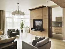 Фото интерьера гостиной квартиры в современном стиле