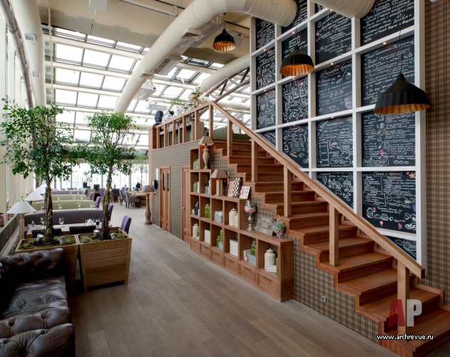 Фото лестницы панорамного ресторана