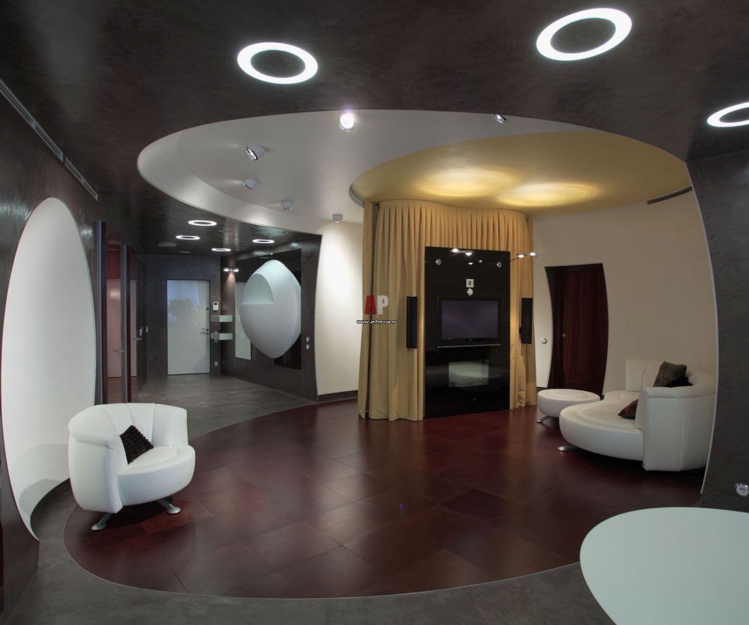 дом яйцо интерьер в москве