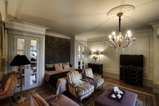 Фото интерьера спальни квартиры-студии 