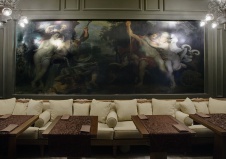 Фото интерьера зала ресторана в стиле эклектика