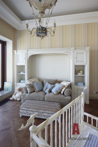 Фото интерьера детской пентхауса в классике 