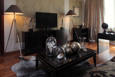 Фото интерьера гостиной в современном классическом стиле
