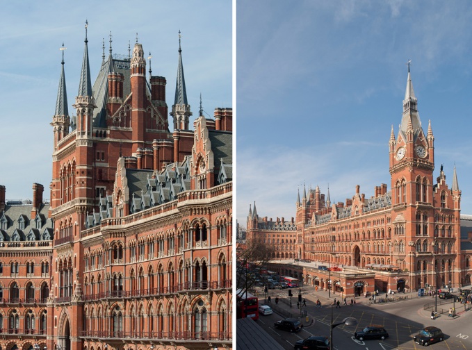 Фасады St Pancras Renaissance Hotel 