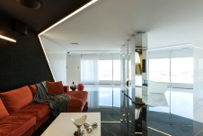 Фото интерьера гостиной квартиры в стиле минимализм