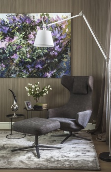 Фото интерьера спальни квартиры в стиле неоклассика