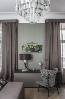 Фото интерьера спальни квартиры в стиле неоклассика