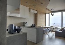 Фото интерьера гостиной квартиры в эко стиле