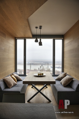 Фото интерьера столовой квартиры в эко стиле