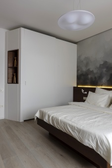 Фото интерьера спальни квартиры в эко стиле
