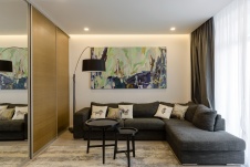 Фото интерьера зоны отдыха квартиры в эко стиле