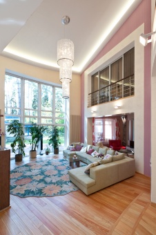 Фото интерьера гостиной дома в стиле ар-деко