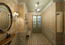 Фото интерьера входной зоны квартиры в стиле неоклассика