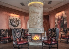 Фото интерьера зоны отдыха ресторана в дворцовом стиле