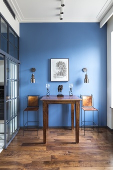 Фото интерьера гостиной квартиры в стиле фьюжн