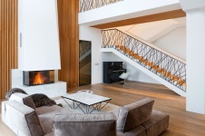 Фото интерьера гостиной дома в стиле минимализм