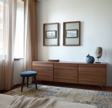 Фото интерьера спальни квартиры в стиле минимализм