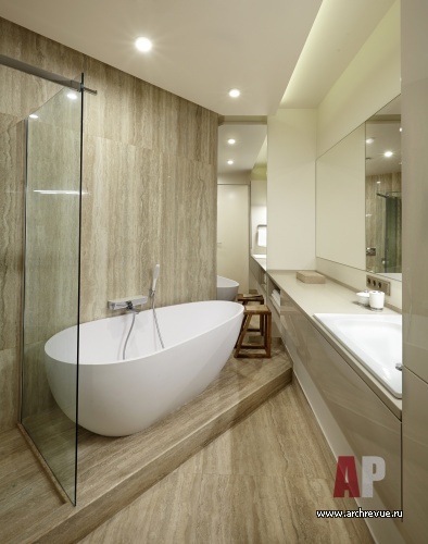 Фото интерьера санузла квартиры в стиле минимализм Фото интерьера ванной квартиры в стиле минимализм