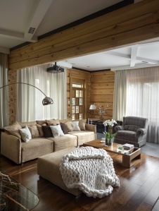 Фото интерьера гостиной дома в современном стиле