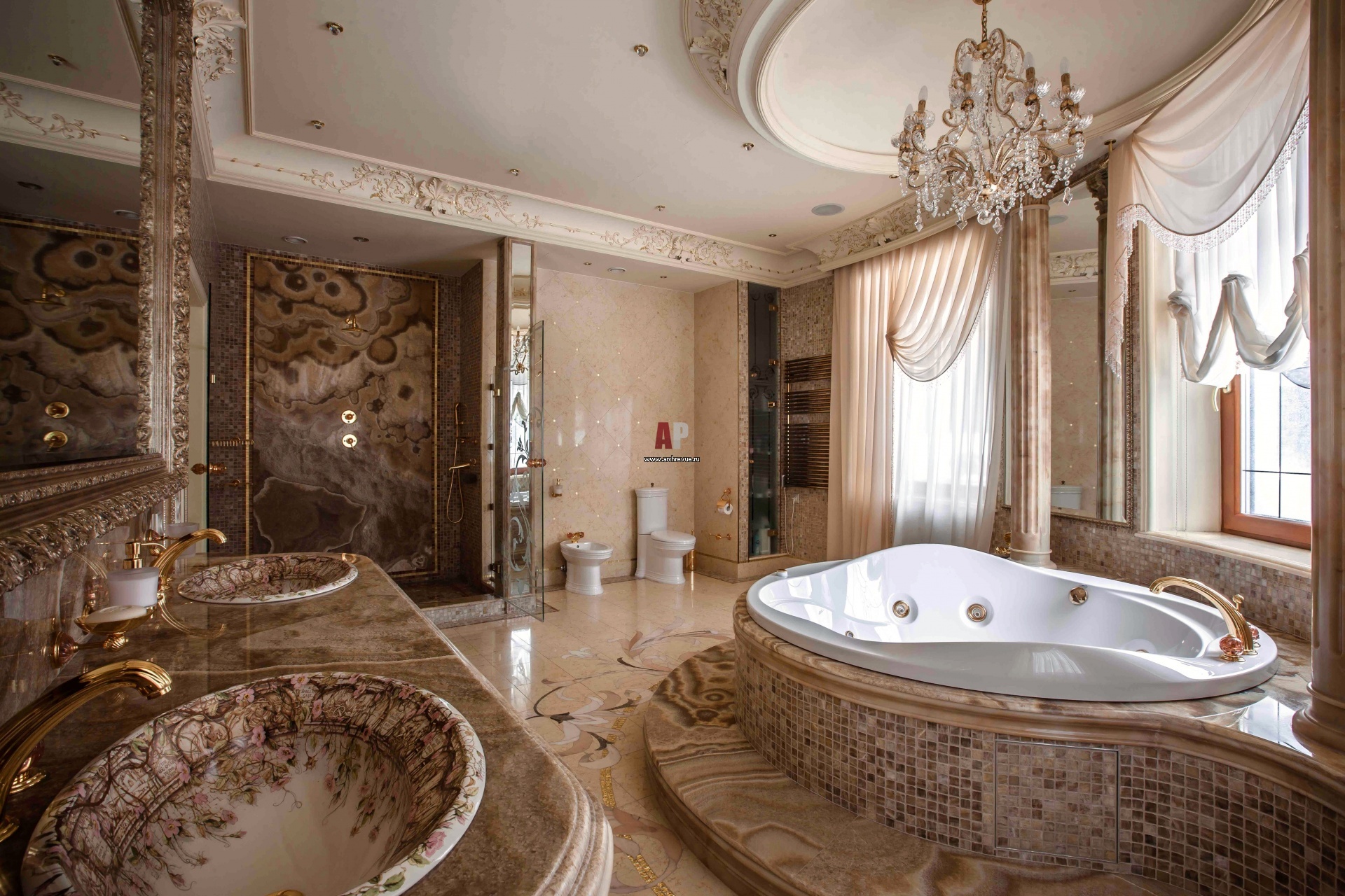 Очень большие ванны. Ванна Барокко Антонович. Luxury Antonovich Design ванна. Ванна в стиле Ампир. Красивые Ванные комнаты.