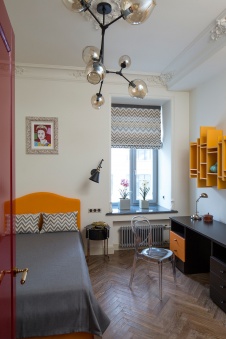 Фото интерьера детской небольшой квартиры в стиле фьюжн