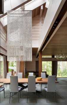 Фото интерьера столовой дома в современном стиле