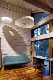 Фото интерьера кабинета дома в современном стиле