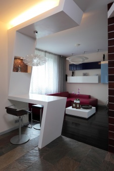 Фото интерьера гостиной квартиры в современном стиле